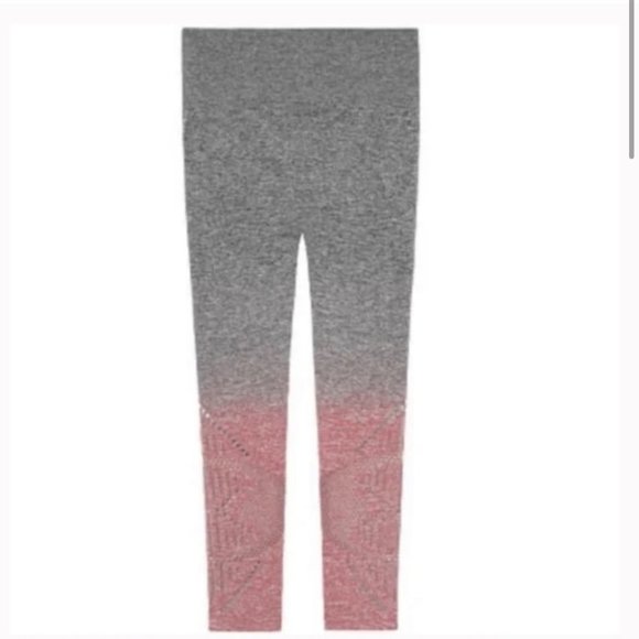 PINK Victoria's Secret Cool and Comfy Ombre Capri Leggings Grey/Mauve Medium - Picture 2 of 13